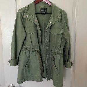 Green utility jacket